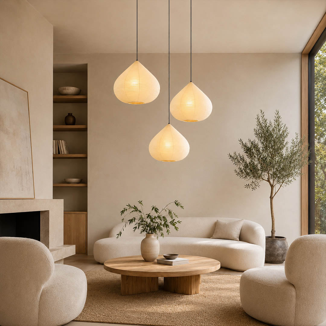 Kuri Washi Paper Pendant Light