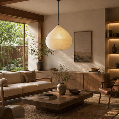 Kuri Washi Paper Pendant Light