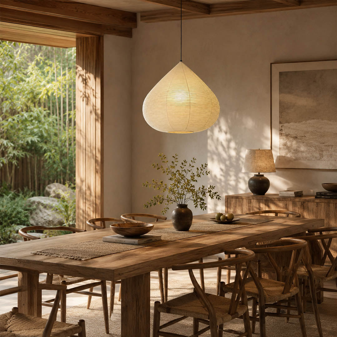 Kuri Washi Paper Pendant Light