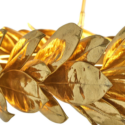 Laurentine Cast Brass Wreath Chandelier