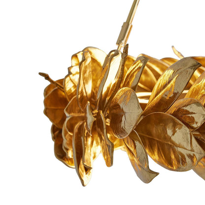 Laurentine Cast Brass Wreath Chandelier