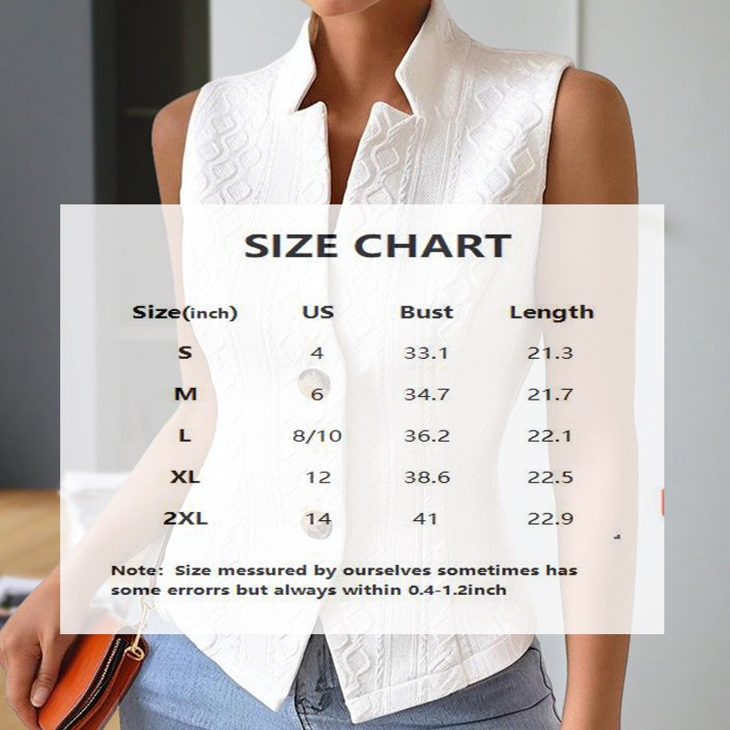 Liora Ribbed Stand Collar Vest