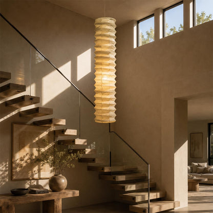 Akari 31N Washi Paper Cylindrical Pendant Light