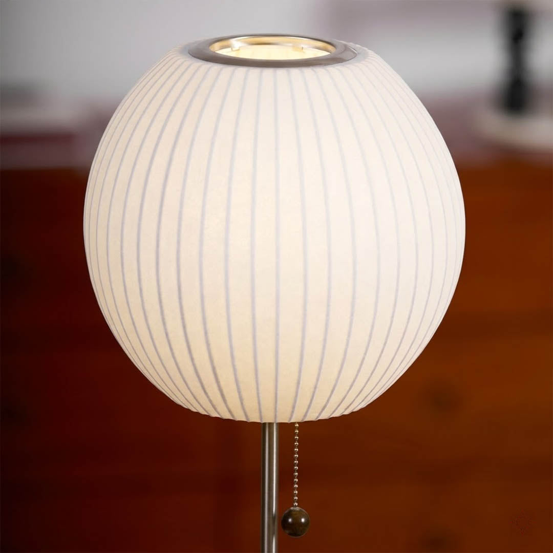 Maeve Tall Chrome & Faux Silk Console Lamp