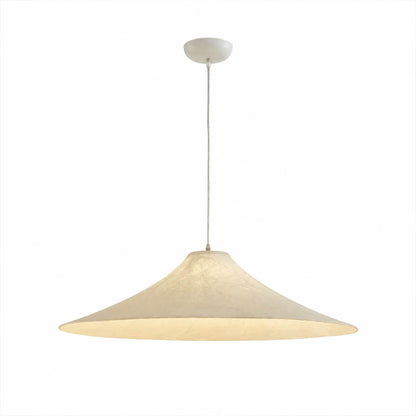 Marlow Wide-Flat Silk Disc Pendant Light