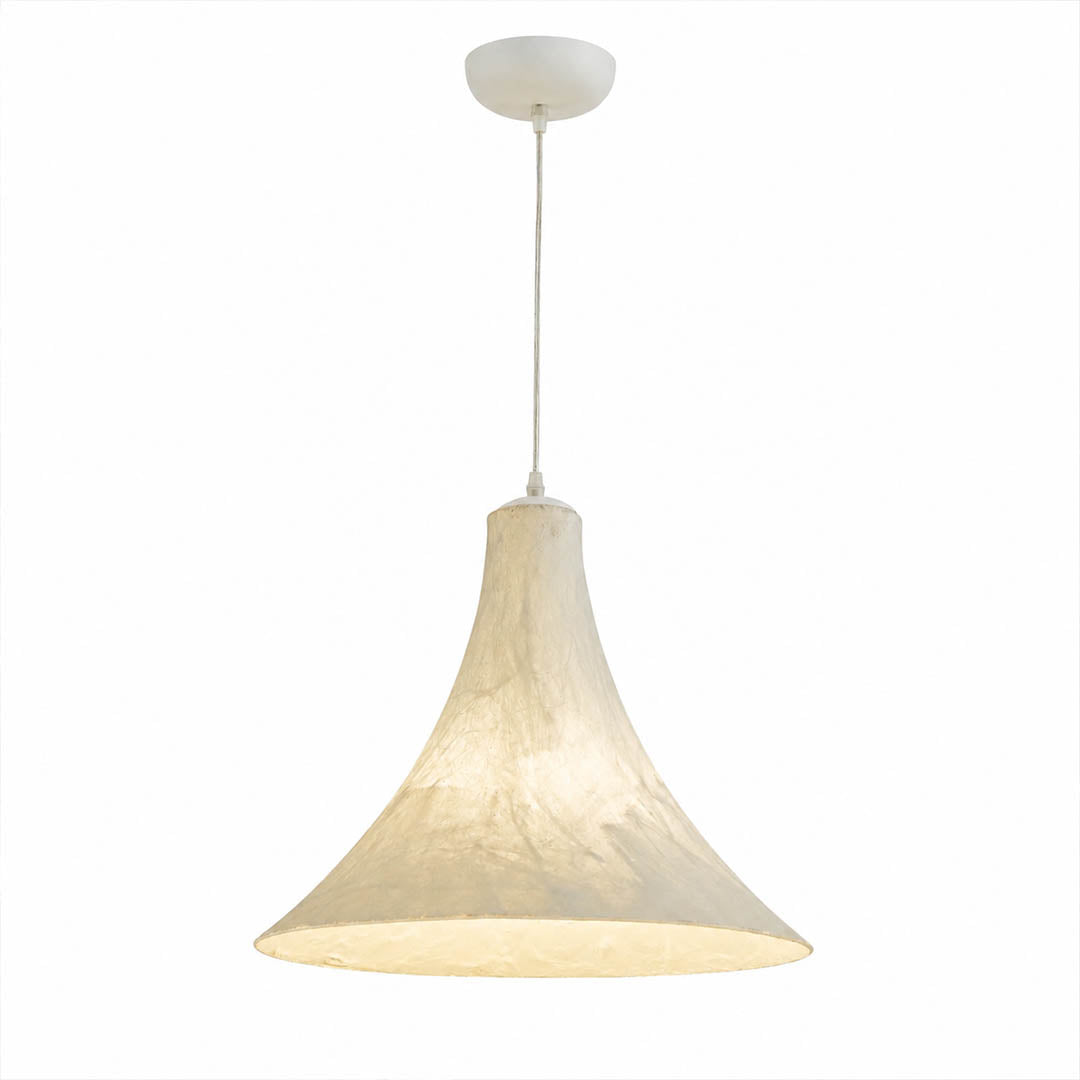 Marlow Wide-Flat Silk Disc Pendant Light