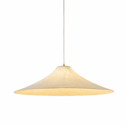 Marlow Wide-Flat Silk Disc Pendant Light