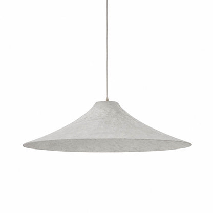 Marlow Wide-Flat Silk Disc Pendant Light