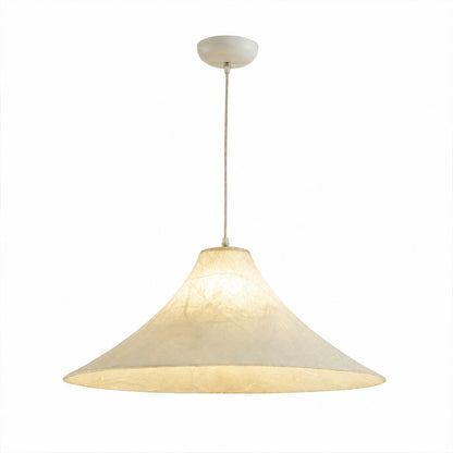 Marlow Wide-Flat Silk Disc Pendant Light