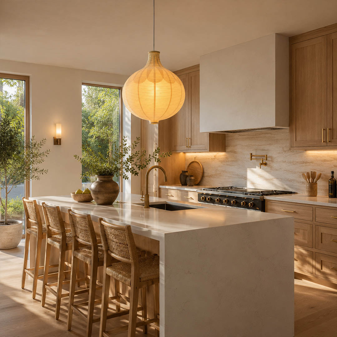 Mayu Washi Paper Pendant Light
