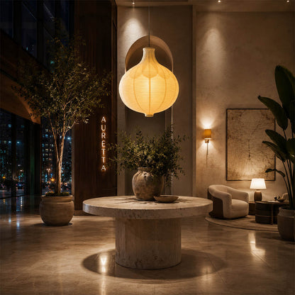 Mayu Washi Paper Pendant Light