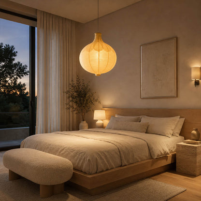 Mayu Washi Paper Pendant Light