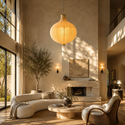 Mayu Washi Paper Pendant Light