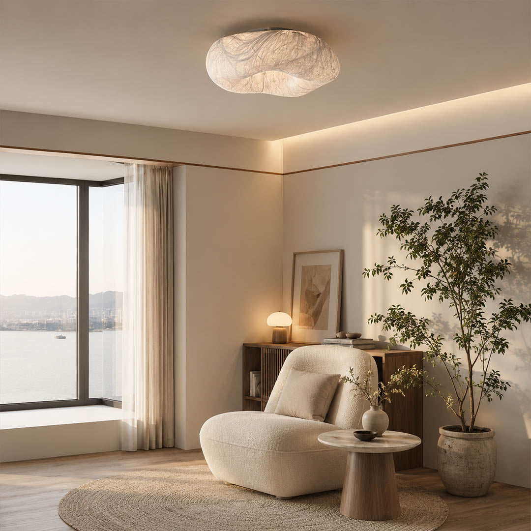 Nimbus Mulberry Silk Cloud Ceiling Lamp