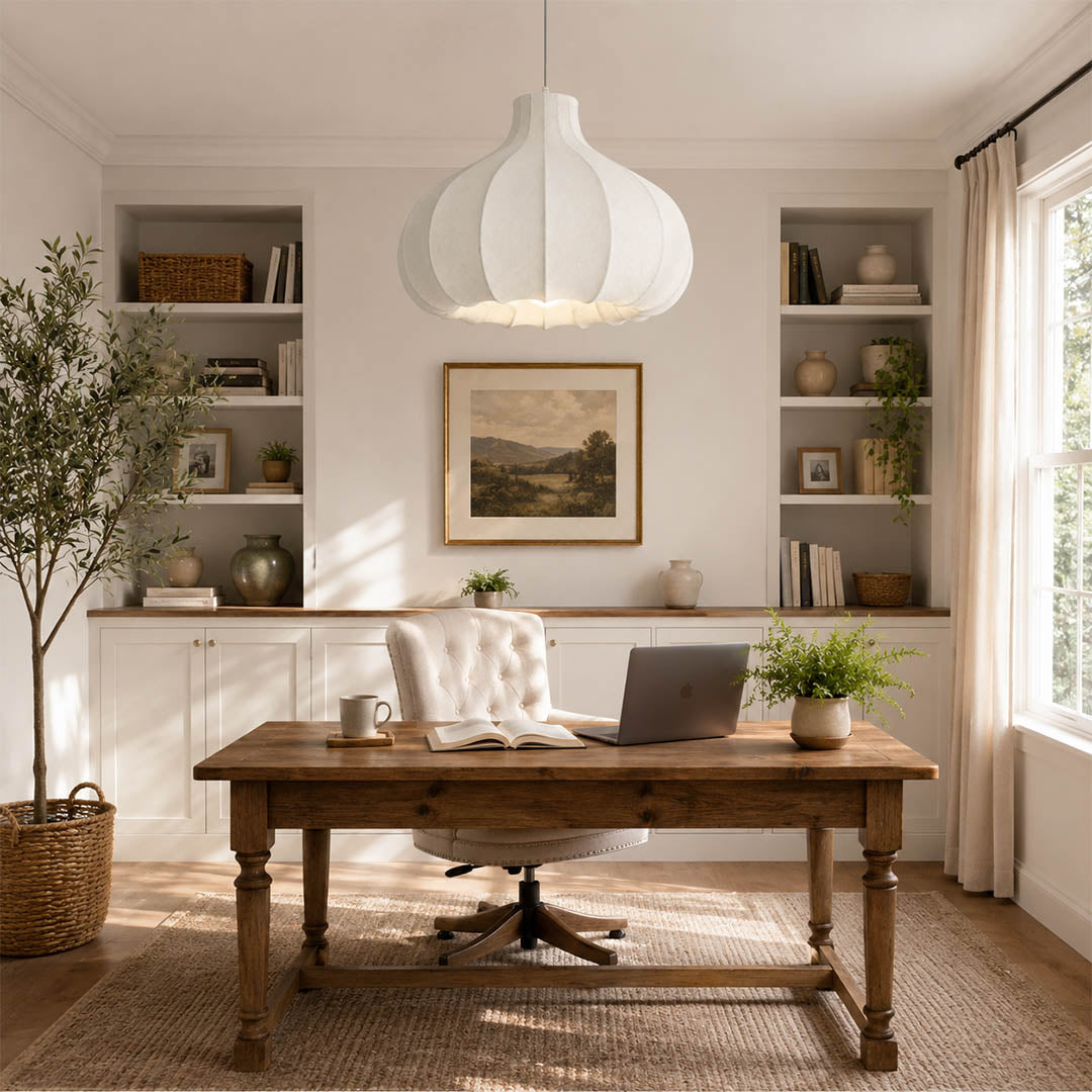 Odalia Silk Drum Pendant Light