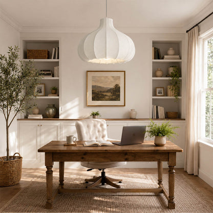Odalia Silk Drum Pendant Light