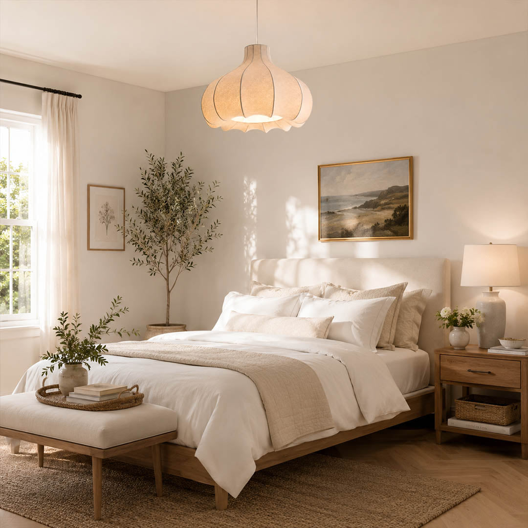 Odalia Silk Drum Pendant Light