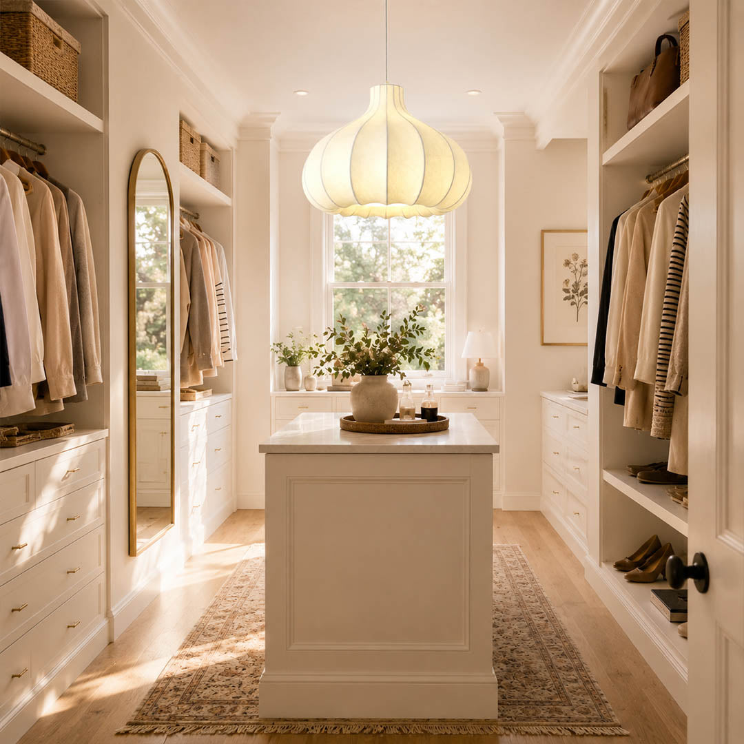 Odalia Silk Drum Pendant Light