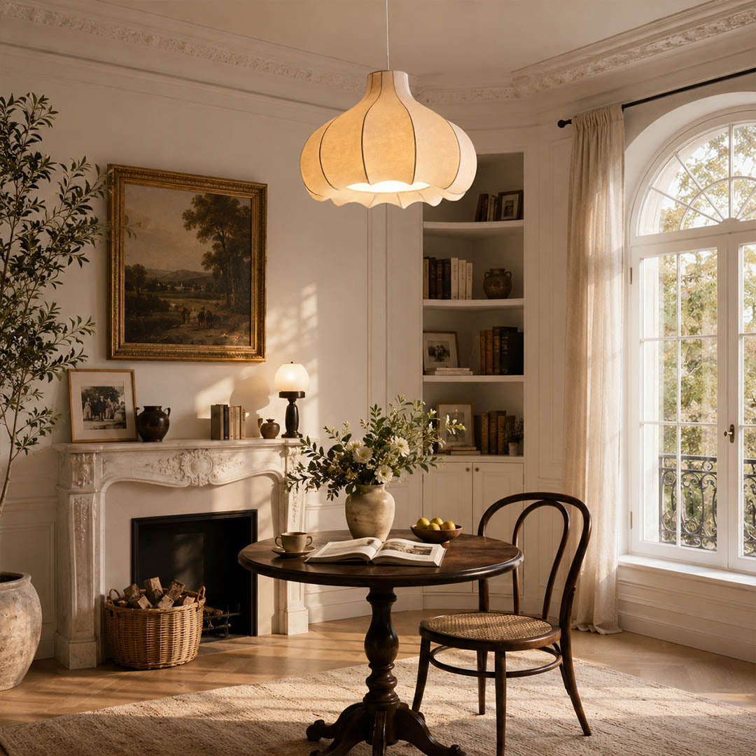 Odalia Silk Drum Pendant Light
