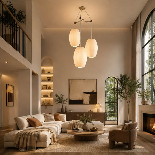 Perla Silk Bubble Cluster Pendant Light