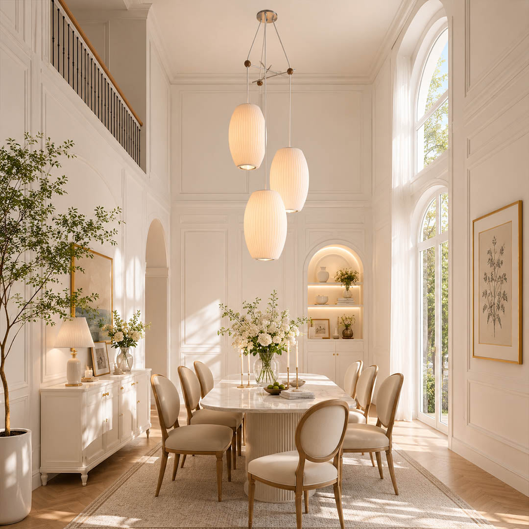 Perla Silk Bubble Cluster Pendant Light
