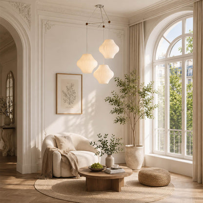 Perla Silk Bubble Cluster Pendant Light
