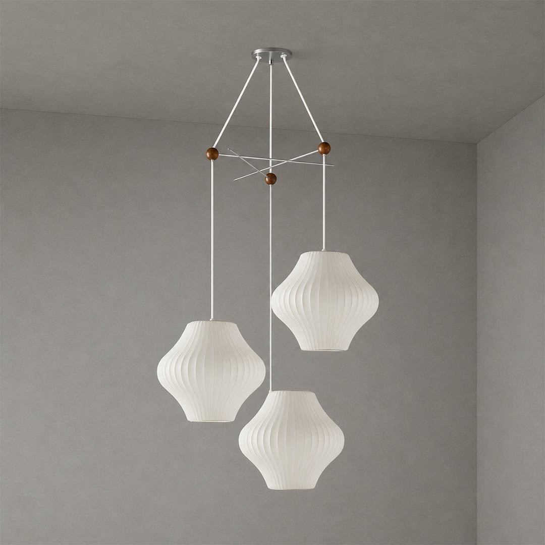 Perla Silk Bubble Cluster Pendant Light