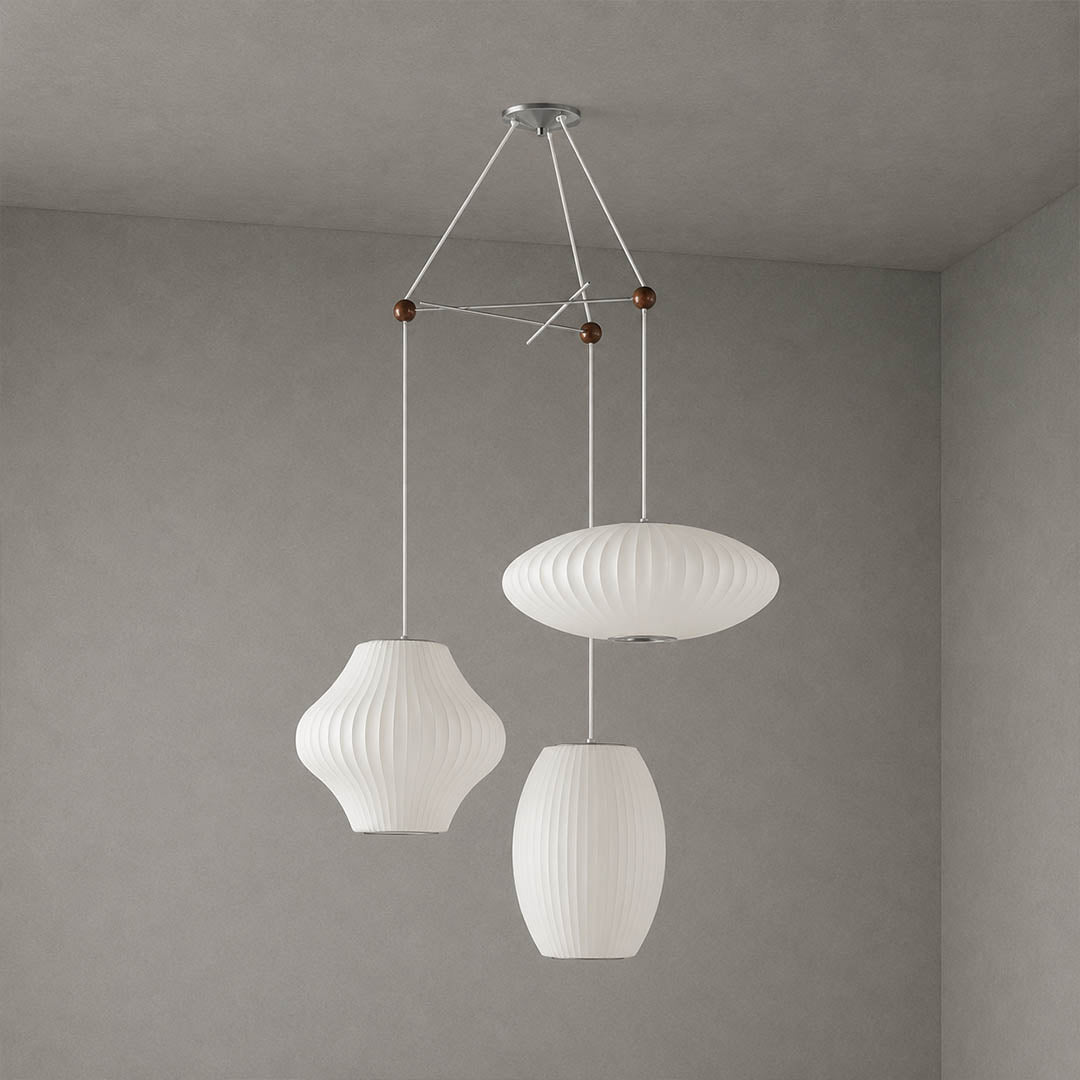 Perla Silk Bubble Cluster Pendant Light