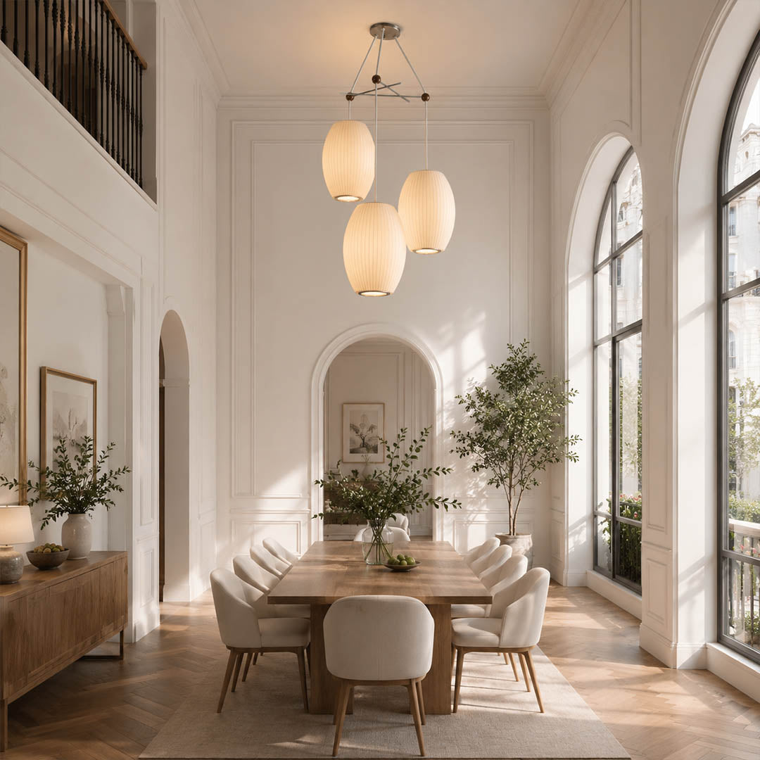 Perla Silk Bubble Cluster Pendant Light
