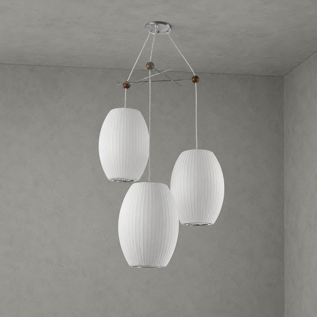 Perla Silk Bubble Cluster Pendant Light