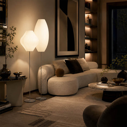 Perla Silk Bubble Floor Lamp