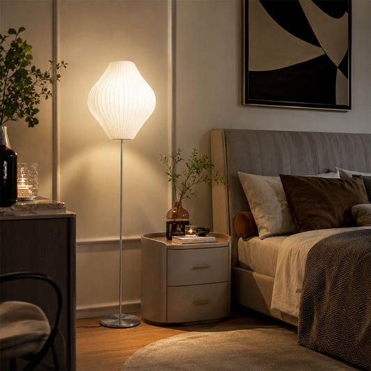 Perla Silk Bubble Floor Lamp