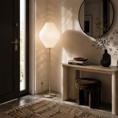 Perla Silk Bubble Floor Lamp