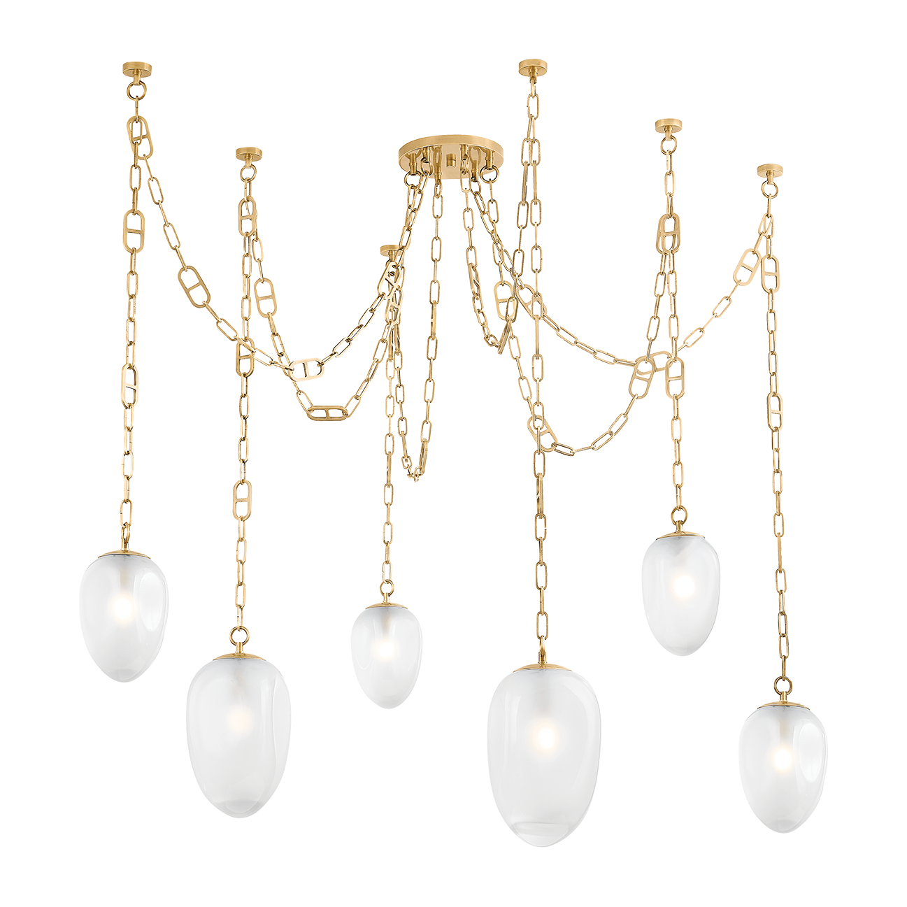 Prismara Etched Glass Chandelier