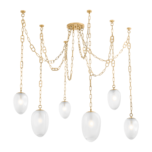 Prismara Etched Glass Chandelier