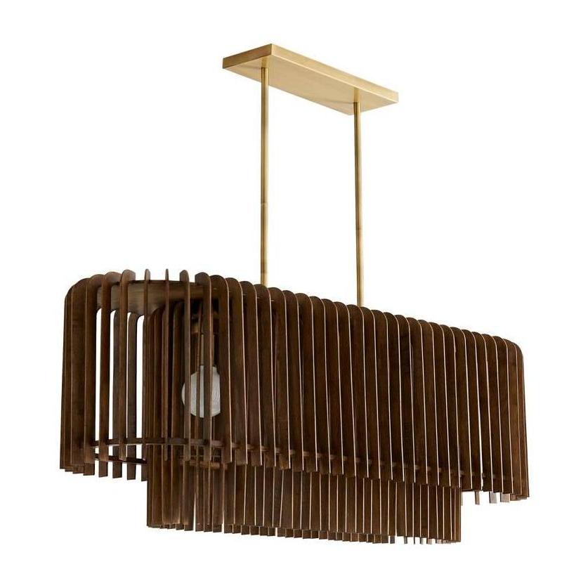 Ravello Walnut Halo Chandelier