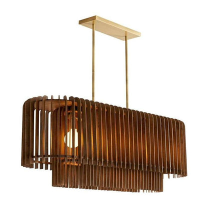 Ravello Walnut Halo Chandelier