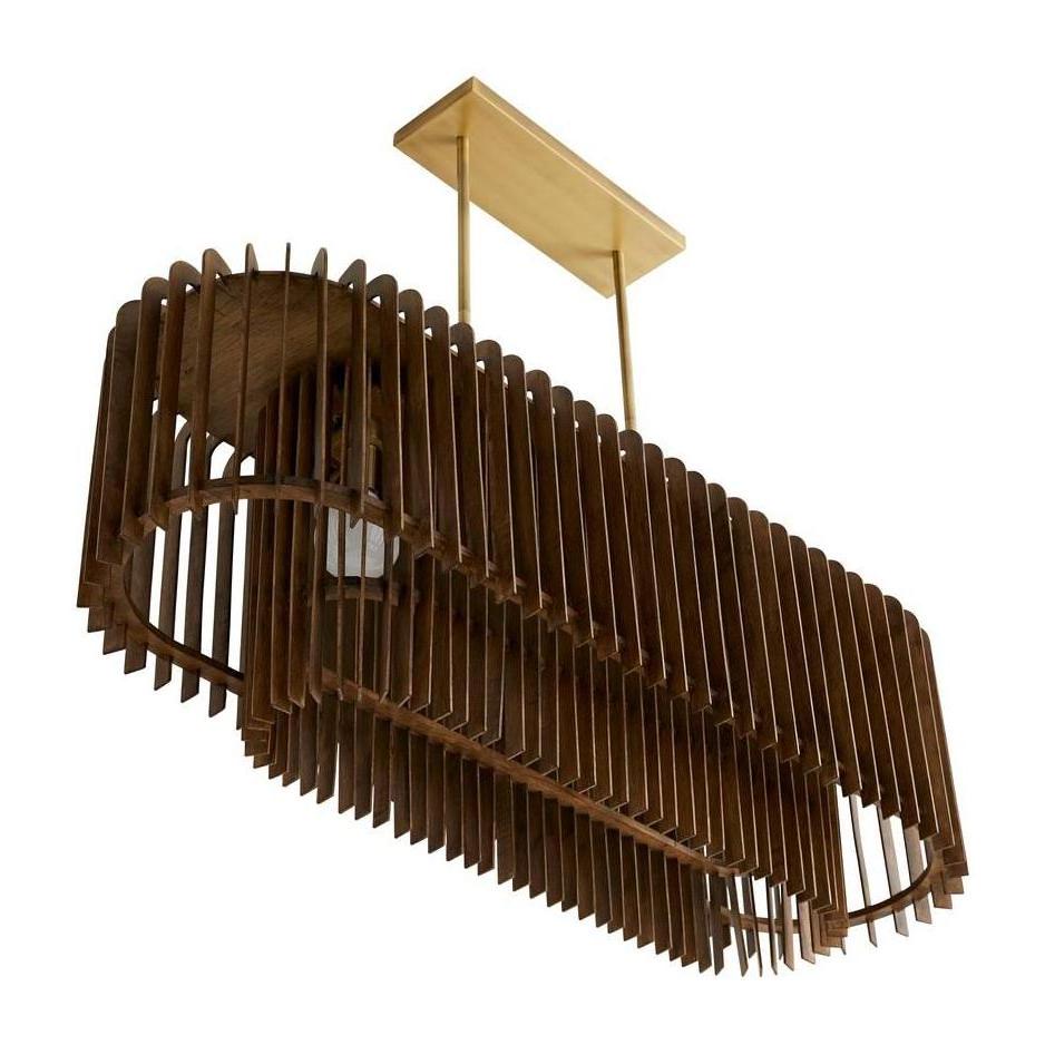 Ravello Walnut Halo Chandelier