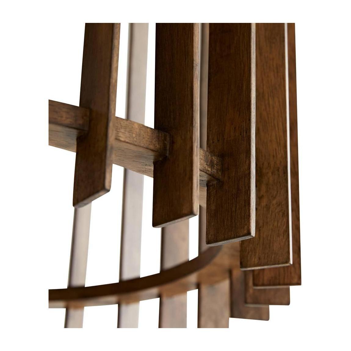 Ravello Walnut Halo Chandelier