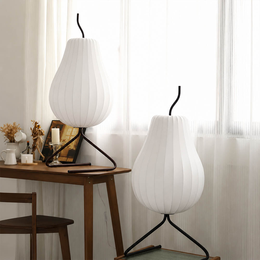 Rina Silk Pear Floor Lamp