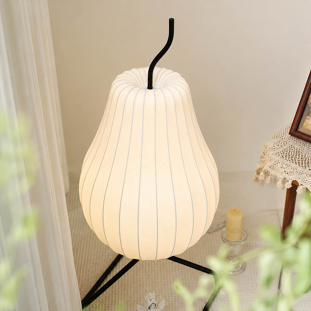 Rina Silk Pear Floor Lamp