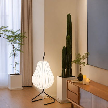 Rina Silk Pear Floor Lamp