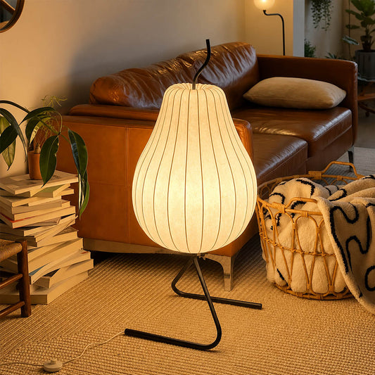 Rina Silk Pear Floor Lamp