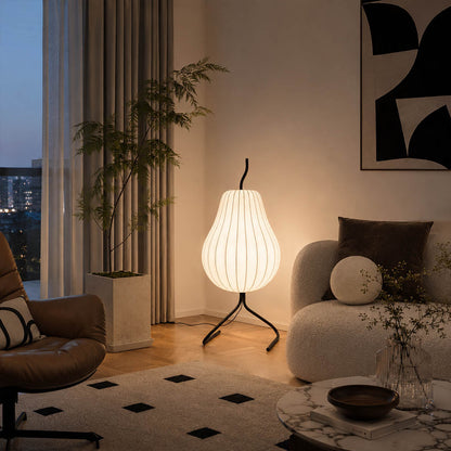 Rina Silk Pear Floor Lamp
