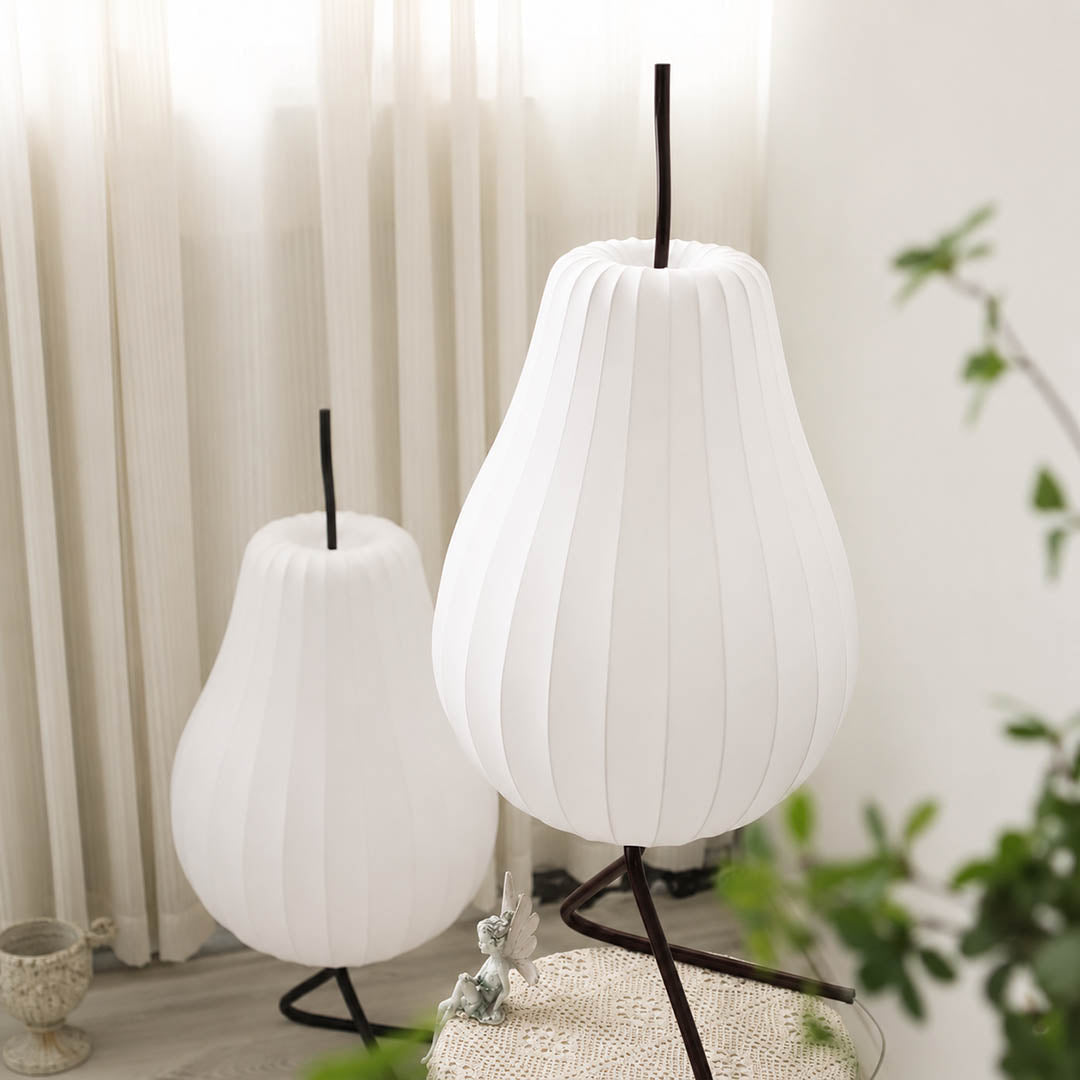 Rina Silk Pear Floor Lamp