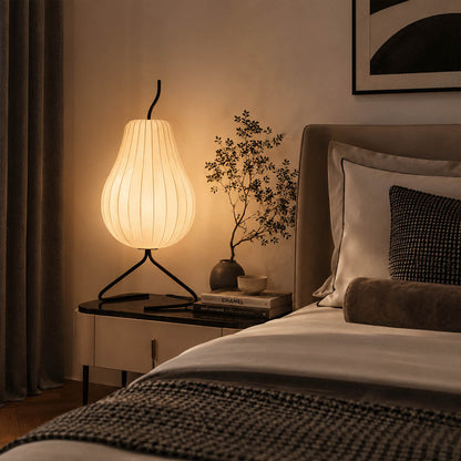 Rina Silk Pear Floor Lamp
