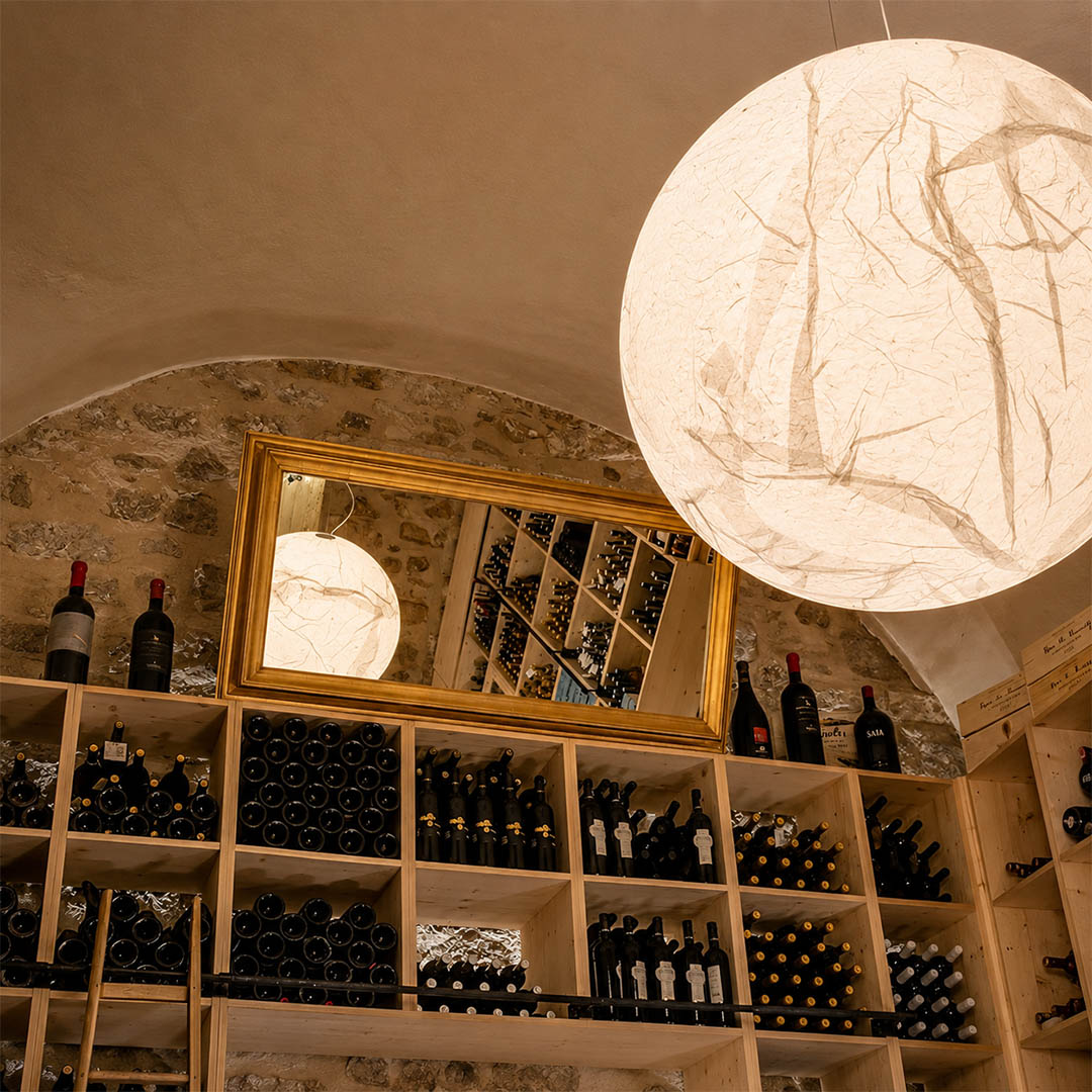 Selene Silk Moon Pendant Light