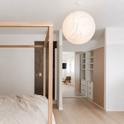 Selene Silk Moon Pendant Light