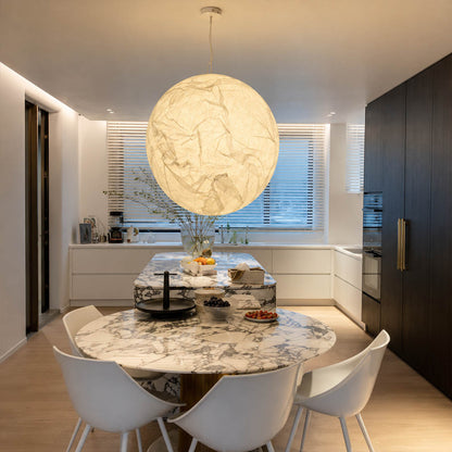 Selene Silk Moon Pendant Light