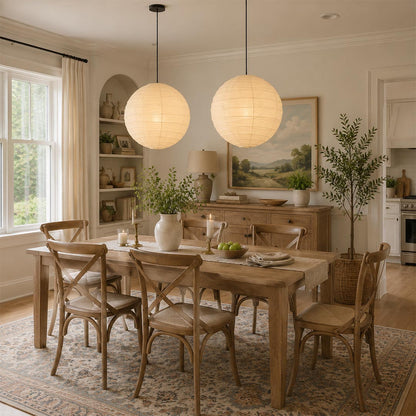 Washi Paper D Sphere Pendant Light